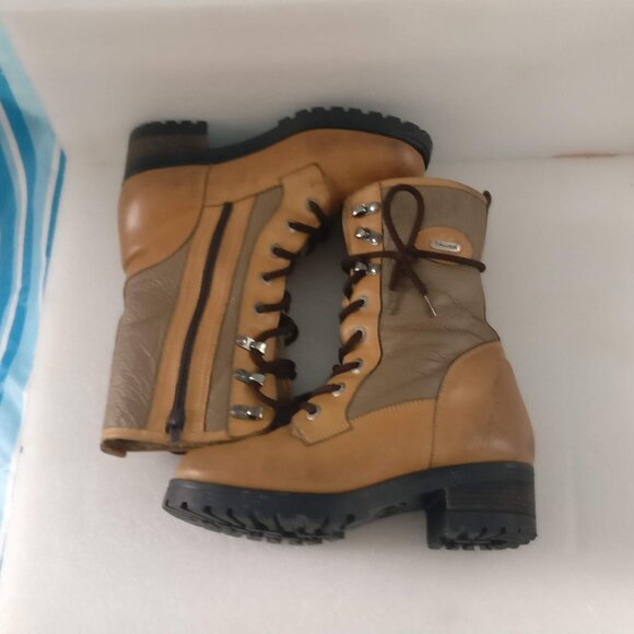 PAJAR Wool Lined Waterproof Sheepskin Leather Extreme Snow Shearling boot w7.5us - Picture 2 of 7